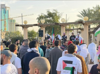 وقفة تضامنية مع الشعب الفلسطيني في الكويت