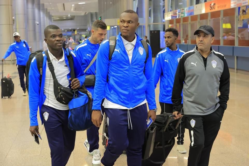 مسؤولو الزمالك يستقبلون بعثة أرتا سولار الجيبوتي
