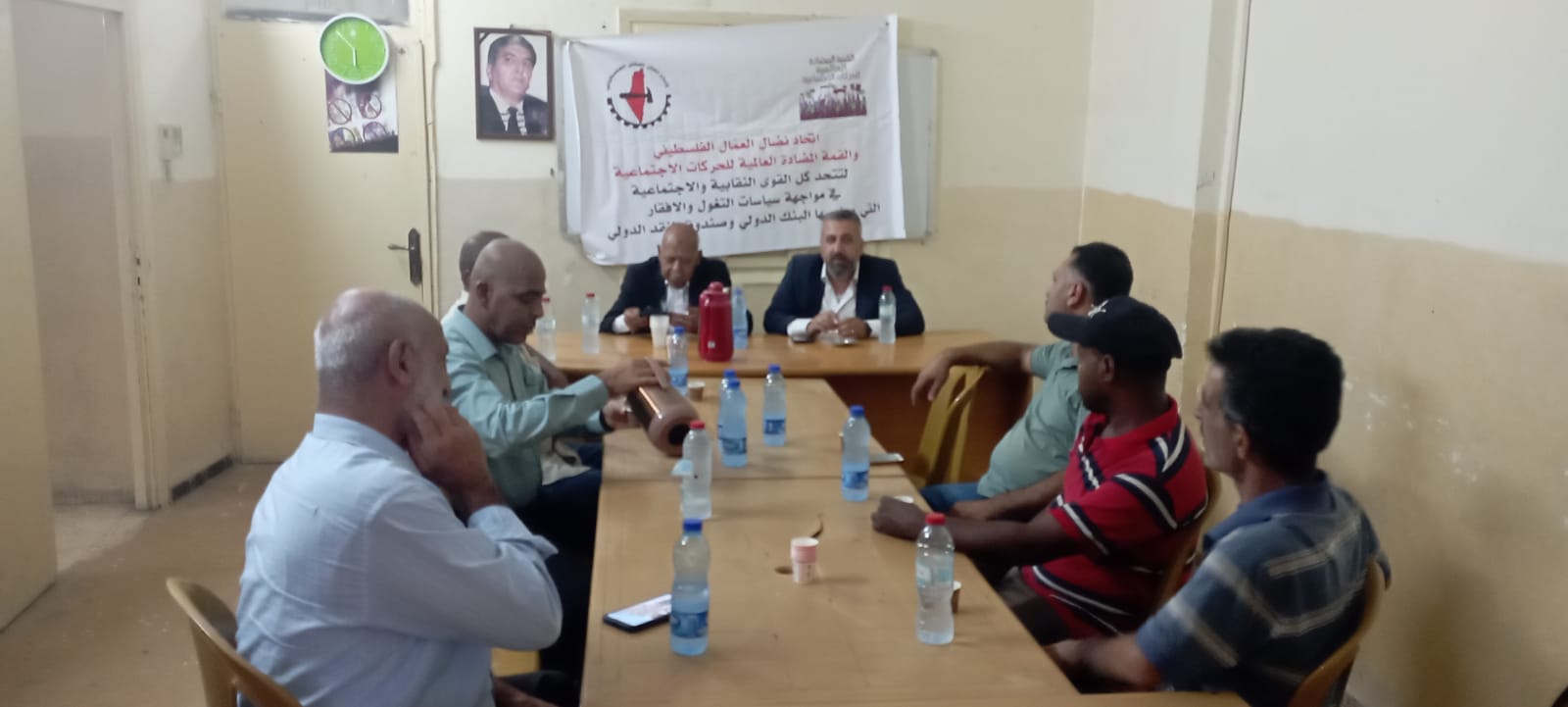 اتحاد نضال العمّال الفلسطيني في أريحا يطلق أول لقاء للتعريف بأهداف وفعاليات القمة المضادة لقمة البنك الدولي التي ستعقد في اكتوبر القادم