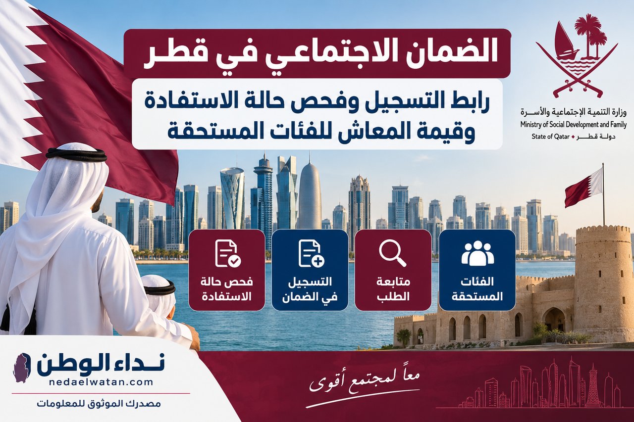 الضمان الاجتماعي في قطر: رابط التسجيل وفحص حالة الاستفادة وقيمة المعاش