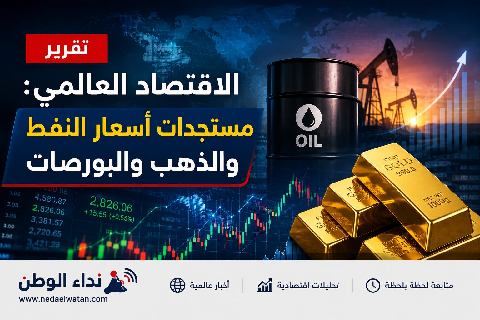 تقرير الاقتصاد العالمي: مستجدات أسعار النفط والذهب والبورصات economy_news