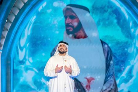 حسين الجسمي يهدي "شاعر المليون" رائعة الشيخ زايد بن سلطان آل نهيان "ريت أنا في شاطي الراحة"