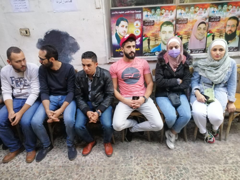 النضال الشعبي بسوريا تشارك بفعالية دعم واسناد للاسرى المضربين عن الطعام