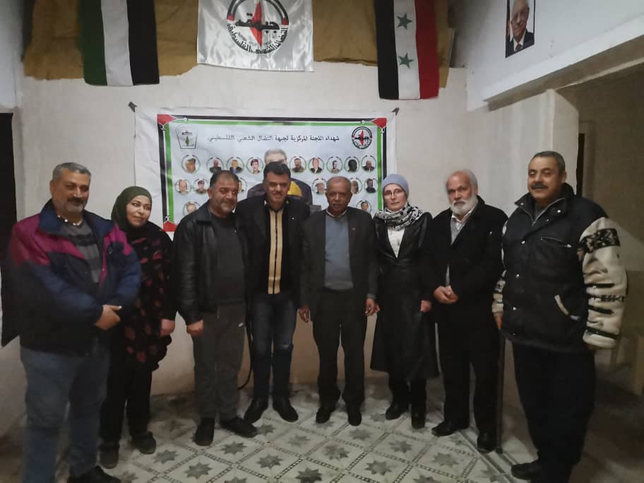 النضال الشعبي في جولة تنظيمية في المخيمات الفلسطينية والاطلاع على أوضاعها