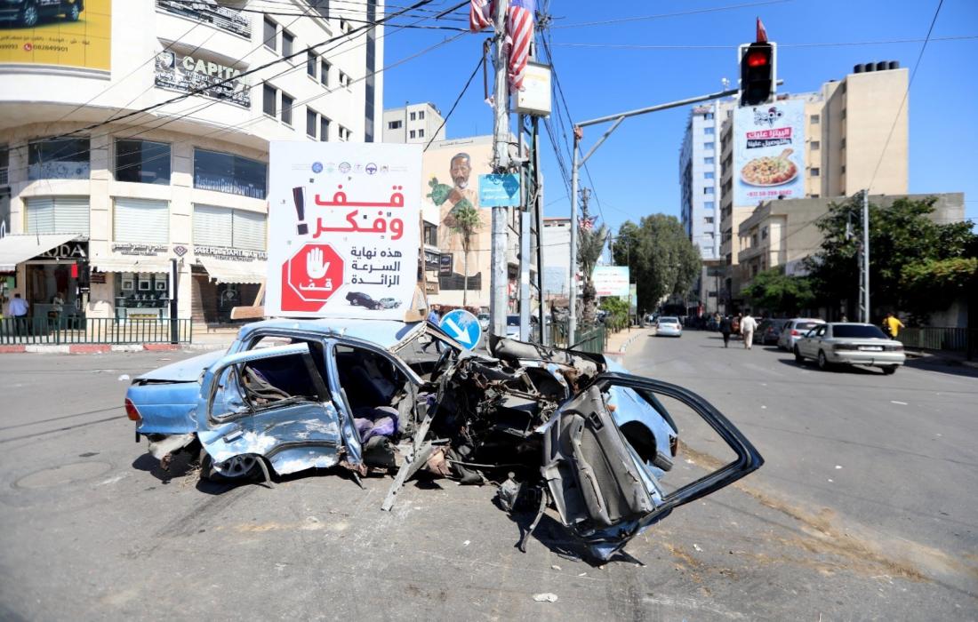 غزة : وفاة وإصابة بـ 5 حوادث سير خلال الـ 24 ساعة الماضية