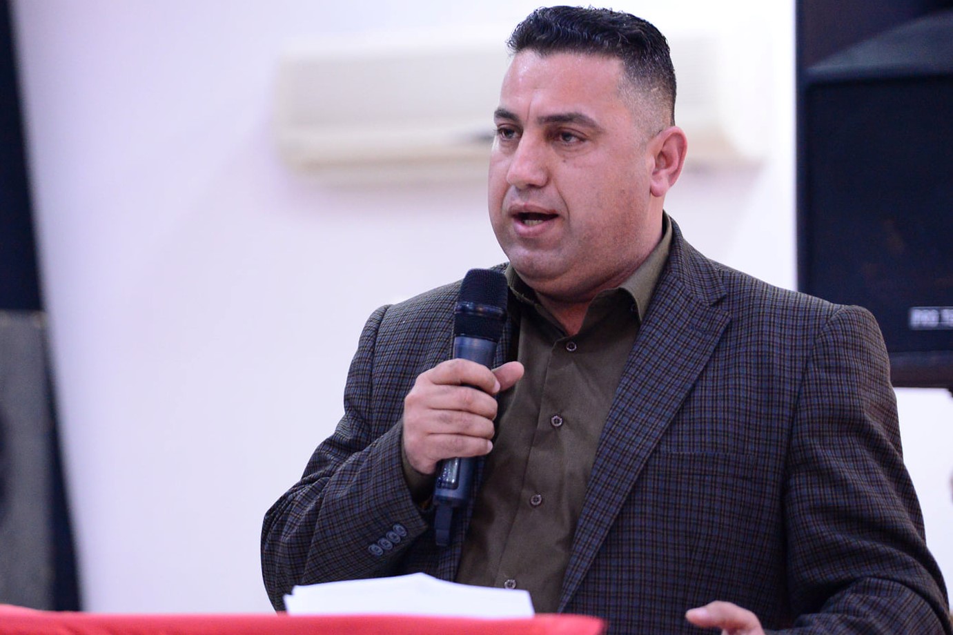 علوش يدعو لحوار اجتماعي ونقابي بين ضباط الاسعاف والهلال الاحمر لمعالجة بعض القضايا المطلبية