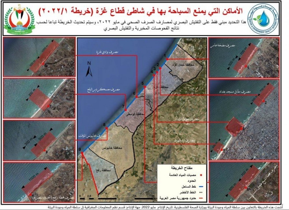 تعرف على الاماكن المسموح السباحة فيها على شاطئ بحر غزة