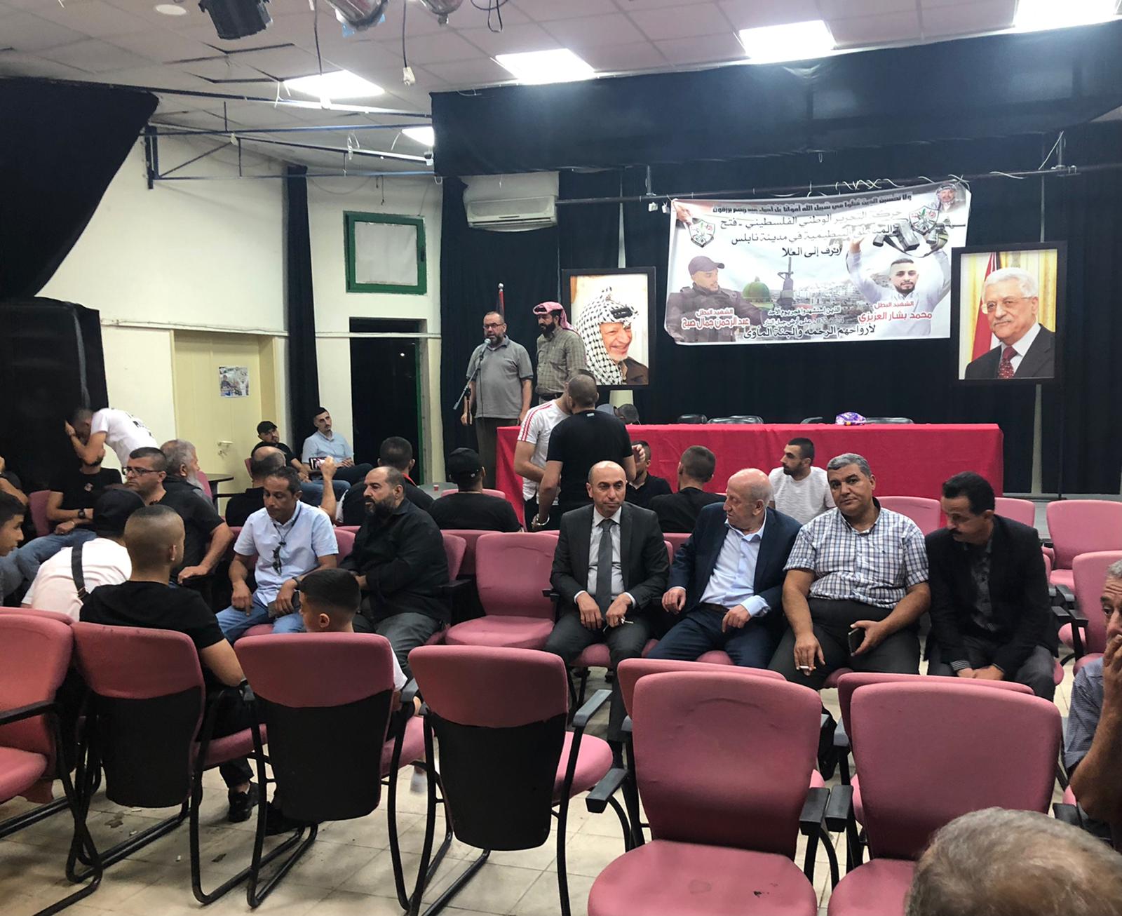 وفد من النضال الشعبي يزور د.الشاعر ويقدم واجب العزاء بشهيدي نابلس