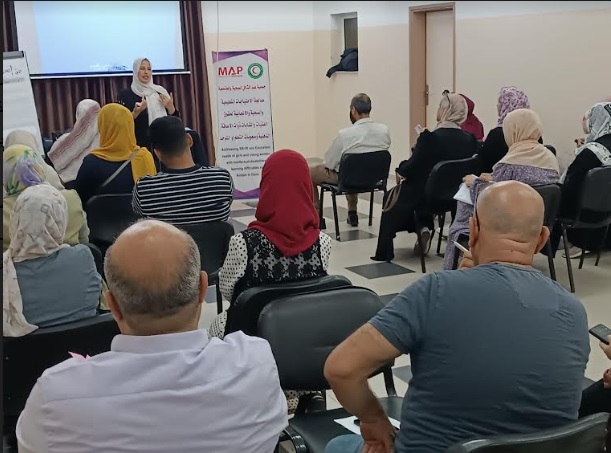 جمعية عبد الشافي الصحية والمجتمعية تعقد لقاءا مجتمعيا حول الحق في الصحة الجنسية والانجابية للفتيات والنساء ذوات الاعاقة في قطاع غزة
