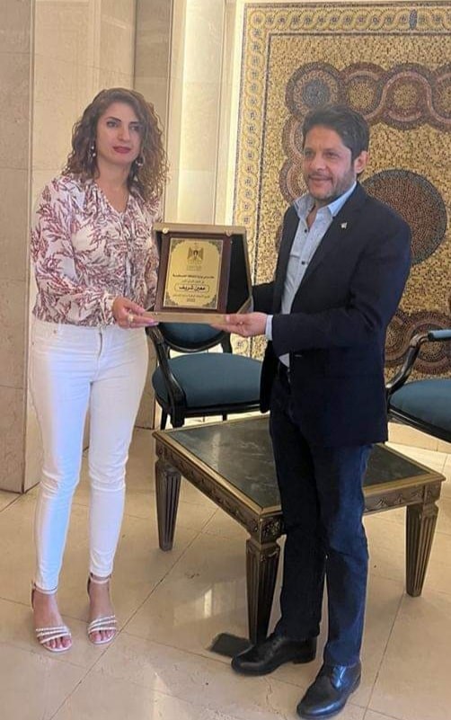 الثقافة الفلسطينية تكرم الفنان اللبناني معين شريف