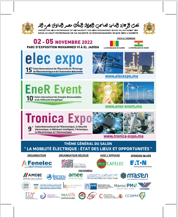 الجديدة تحتضن المعرض الدولي إيليك إكسبو للكهرباء والإلكترونيك والطاقات المتجددة دورة 2022 ..